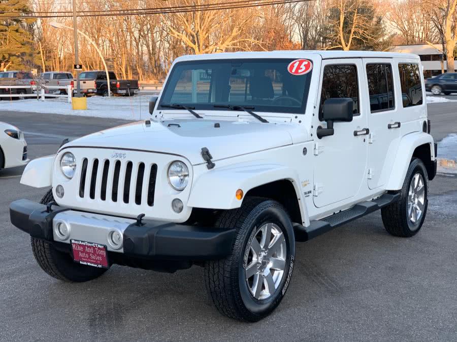 2015 Jeep Wrangler Unlimited 4WD 4dr Sahara, available for sale in South Windsor, Connecticut | Mike And Tony Auto Sales, Inc. South Windsor, Connecticut 2015 Jeep Wrangler Unlimited 4WD 4dr Sahara, available for sale in South Windsor, Connecticut | Mike And Tony Auto Sales, Inc. South Windsor, Connecticut