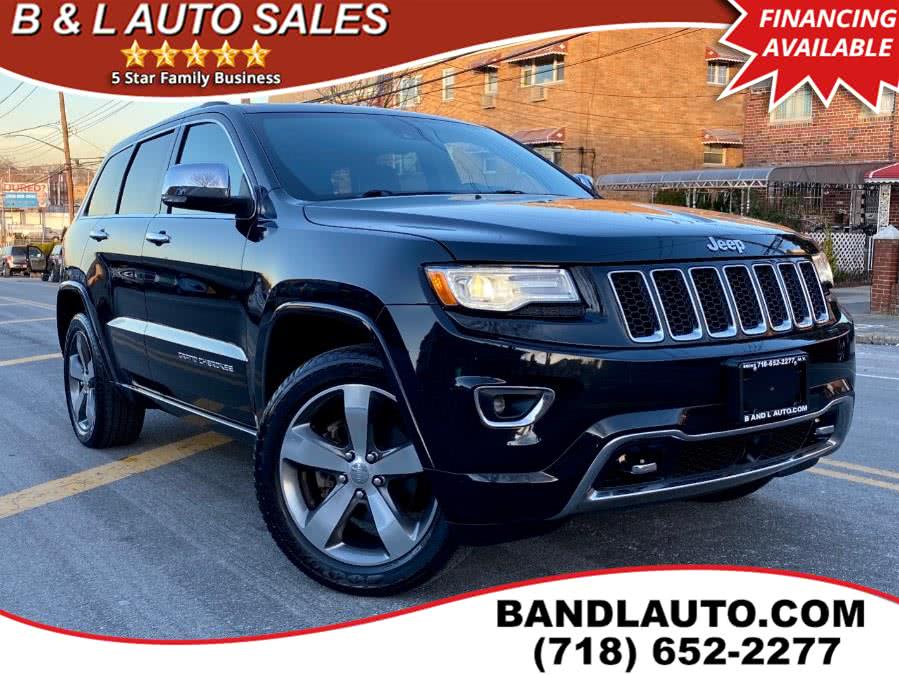 2015 Jeep Grand Cherokee 4WD 4dr Overland, available for sale in Bronx, New York | B & L Auto Sales LLC. Bronx, New York 2015 Jeep Grand Cherokee 4WD 4dr Overland, available for sale in Bronx, New York | B & L Auto Sales LLC. Bronx, New York