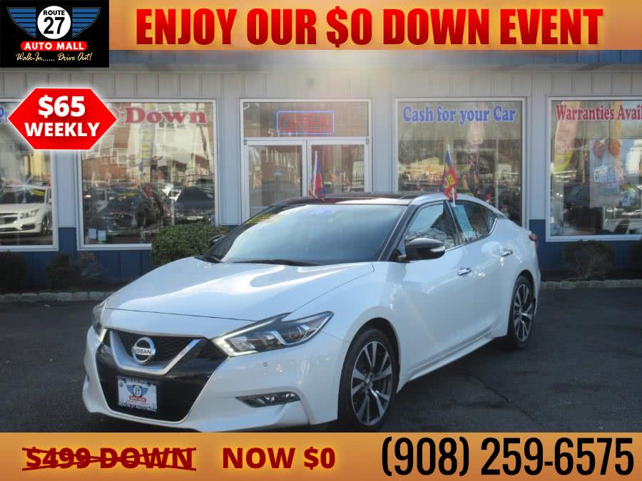 2016 Nissan Maxima 4dr Sdn 3.5 SL, available for sale in Linden, New Jersey | Route 27 Auto Mall. Linden, New Jersey 2016 Nissan Maxima 4dr Sdn 3.5 SL, available for sale in Linden, New Jersey | Route 27 Auto Mall. Linden, New Jersey