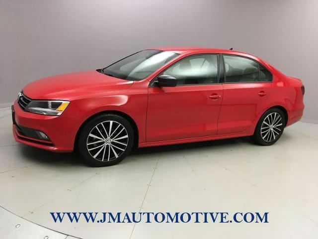 2016 Volkswagen Jetta 4dr Auto 1.8T Sport PZEV, available for sale in Naugatuck, Connecticut | J&M Automotive Sls&Svc LLC. Naugatuck, Connecticut