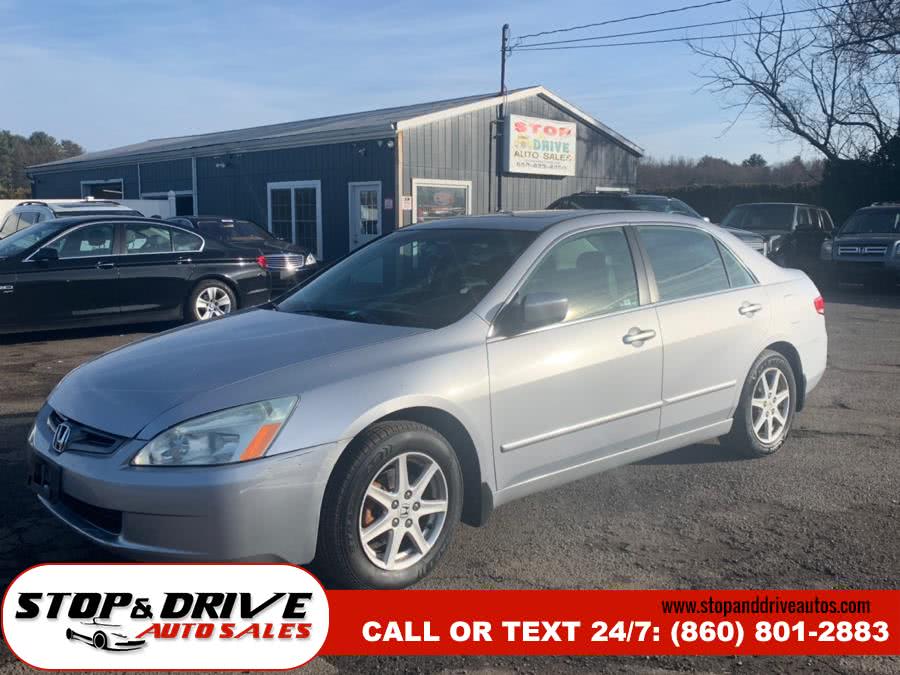2004 Honda Accord Sdn EX Auto V6 ULEV w/Leather/XM, available for sale in East Windsor, Connecticut | Stop & Drive Auto Sales. East Windsor, Connecticut