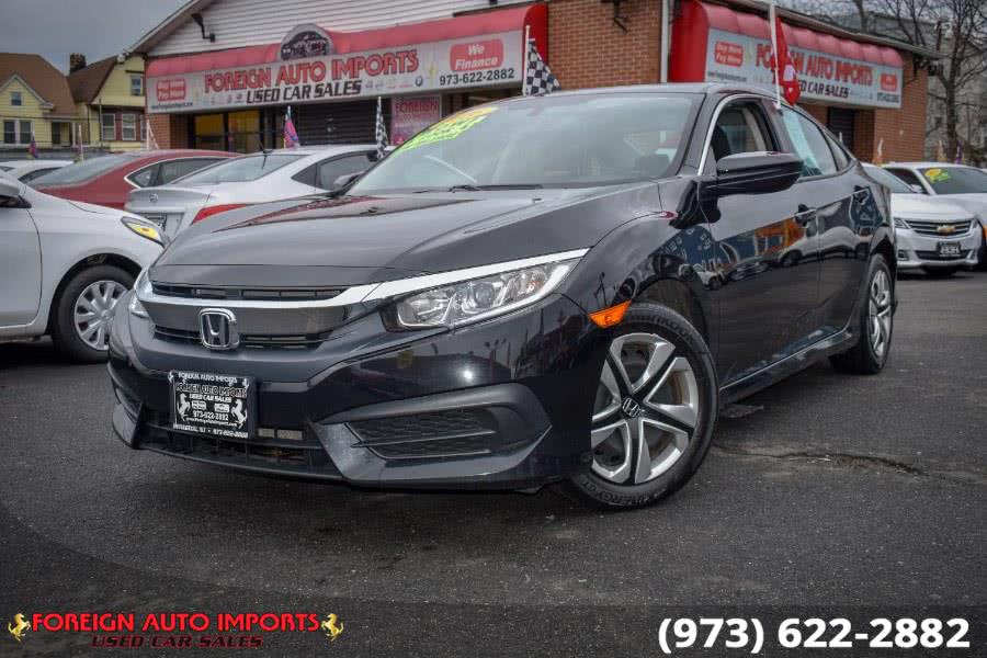2016 Honda Civic Sedan 4dr CVT LX, available for sale in Irvington, New Jersey | Foreign Auto Imports. Irvington, New Jersey