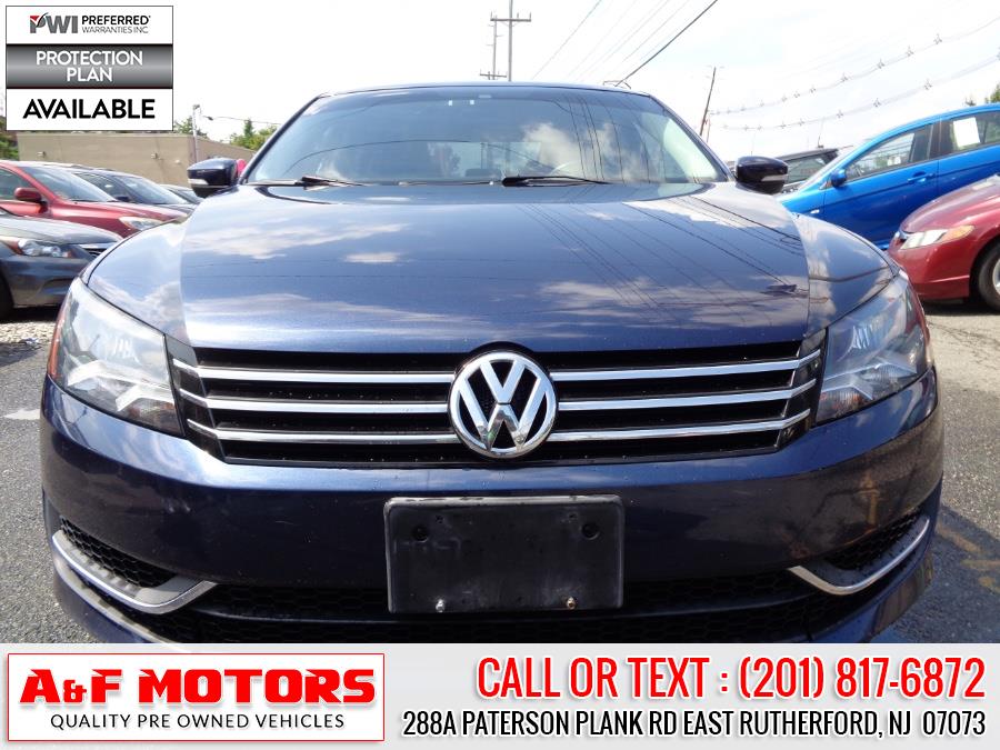 2013 Volkswagen Passat 4dr Sdn 2.5L Auto SE PZEV, available for sale in East Rutherford, New Jersey | A&F Motors LLC. East Rutherford, New Jersey 2013 Volkswagen Passat 4dr Sdn 2.5L Auto SE PZEV, available for sale in East Rutherford, New Jersey | A&F Motors LLC. East Rutherford, New Jersey