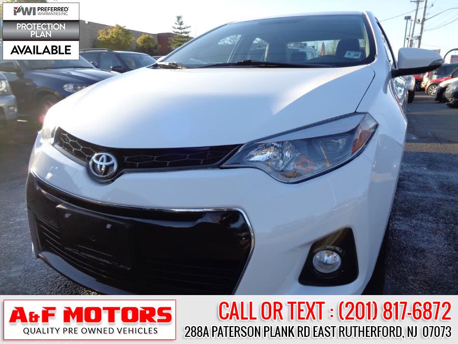 2015 Toyota Corolla 4dr Sdn CVT S (Natl), available for sale in East Rutherford, New Jersey | A&F Motors LLC. East Rutherford, New Jersey