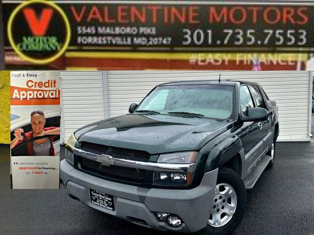 2002 Chevrolet Avalanche , available for sale in Forestville, Maryland | Valentine Motor Company. Forestville, Maryland