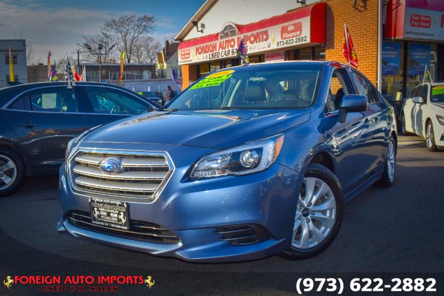 2016 Subaru Legacy 4dr Sdn 2.5i Premium PZEV, available for sale in Irvington, New Jersey | Foreign Auto Imports. Irvington, New Jersey