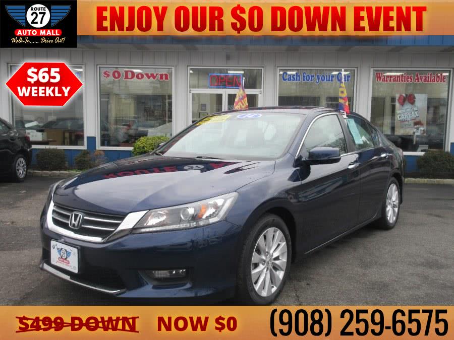 2014 Honda Accord Sedan 4dr I4 CVT EX-L, available for sale in Linden, New Jersey | Route 27 Auto Mall. Linden, New Jersey 2014 Honda Accord Sedan 4dr I4 CVT EX-L, available for sale in Linden, New Jersey | Route 27 Auto Mall. Linden, New Jersey