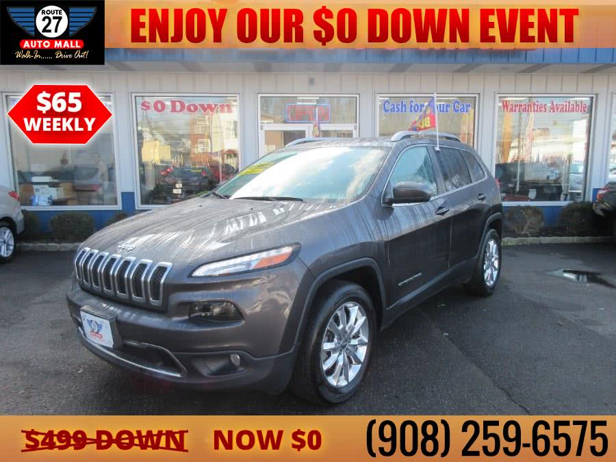 Used Jeep Cherokee 4WD 4dr Limited 2016 | Route 27 Auto Mall. Linden, New Jersey Used Jeep Cherokee 4WD 4dr Limited 2016 | Route 27 Auto Mall. Linden, New Jersey