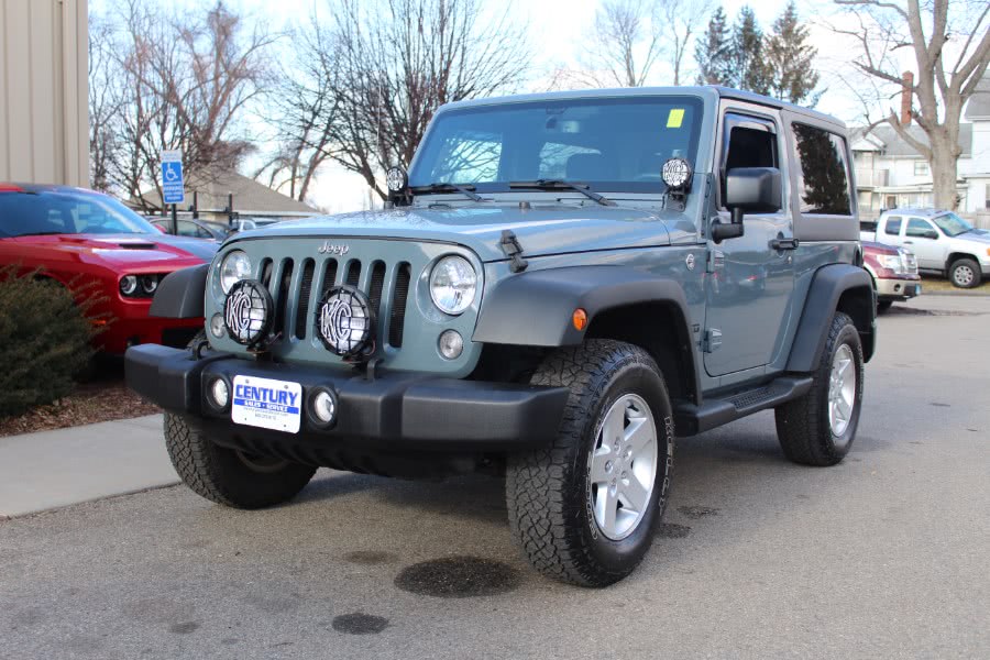2015 Jeep Wrangler 4WD 2dr Sport, available for sale in East Windsor, Connecticut | Century Auto And Truck. East Windsor, Connecticut