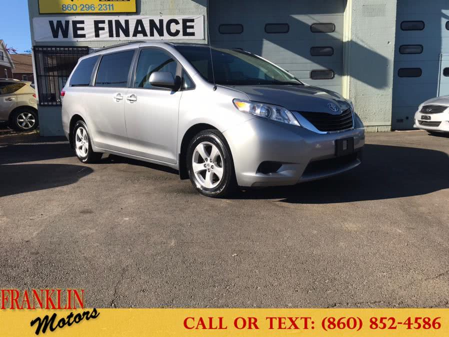 2012 Toyota Sienna 5dr 7-Pass Van V6 LE FWD (Natl), available for sale in Hartford, Connecticut | Franklin Motors Auto Sales LLC. Hartford, Connecticut