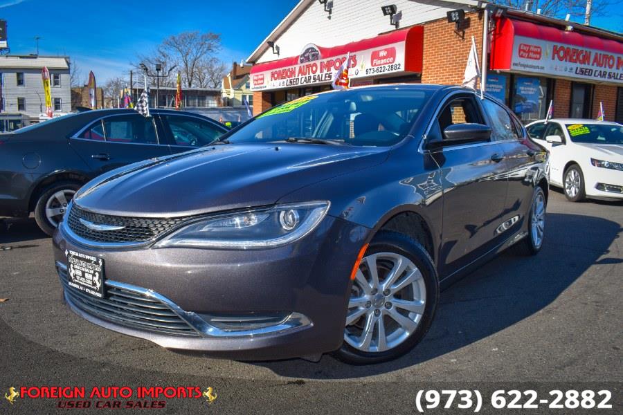 2015 Chrysler 200 4dr Sdn Limited FWD, available for sale in Irvington, New Jersey | Foreign Auto Imports. Irvington, New Jersey