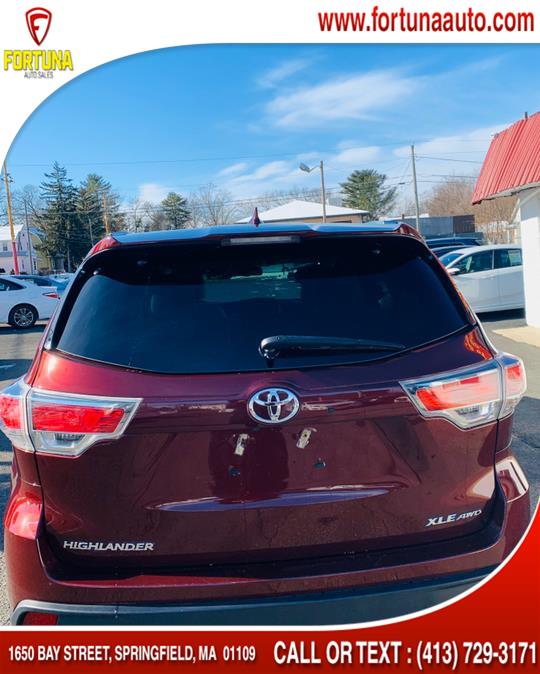 2016 Toyota Highlander AWD 4dr V6 XLE (Natl), available for sale in Springfield, Massachusetts | Fortuna Auto Sales Inc.. Springfield, Massachusetts 2016 Toyota Highlander AWD 4dr V6 XLE (Natl), available for sale in Springfield, Massachusetts | Fortuna Auto Sales Inc.. Springfield, Massachusetts