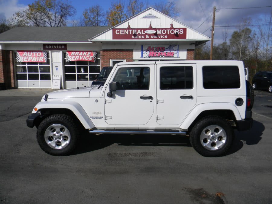 2013 Jeep Wrangler Unlimited 4WD 4dr Sahara, available for sale in Southborough, Massachusetts | M&M Vehicles Inc dba Central Motors. Southborough, Massachusetts
