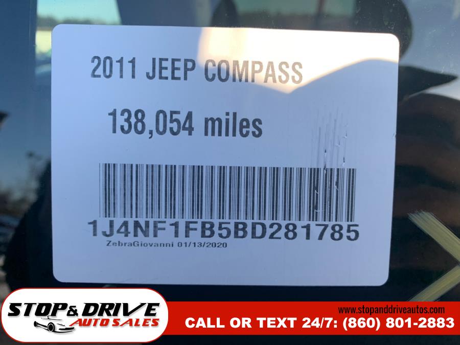 2011 Jeep Compass 4WD 4dr Latitude, available for sale in East Windsor, Connecticut | Stop & Drive Auto Sales. East Windsor, Connecticut 2011 Jeep Compass 4WD 4dr Latitude, available for sale in East Windsor, Connecticut | Stop & Drive Auto Sales. East Windsor, Connecticut