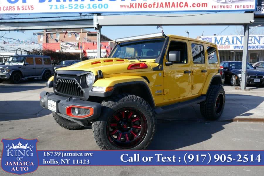 2019 Jeep Wrangler Unlimited Sahara 4x4, available for sale in Hollis, New York | King of Jamaica Auto Inc. Hollis, New York