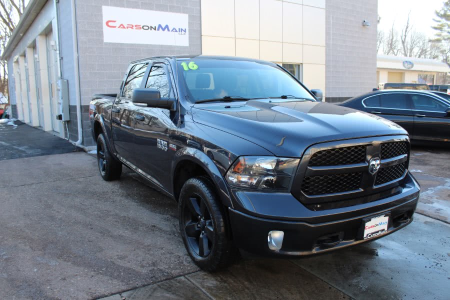 2016 Ram 1500 4WD Crew Cab 140.5" Outdoorsman, available for sale in Manchester, Connecticut | Carsonmain LLC. Manchester, Connecticut