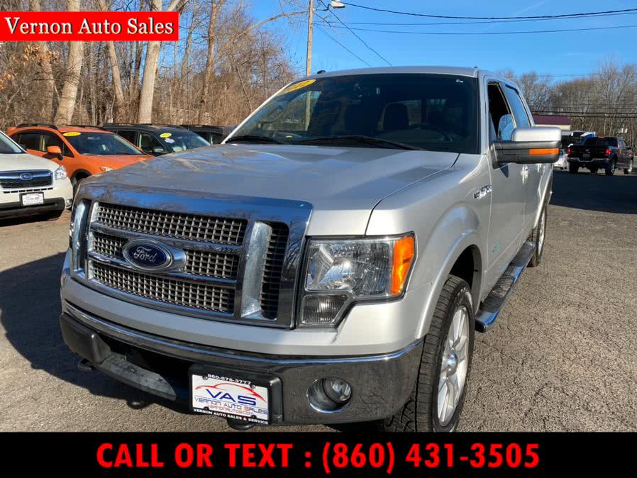 2012 Ford F-150 4WD SuperCrew 145" Lariat, available for sale in Manchester, Connecticut | Vernon Auto Sale & Service. Manchester, Connecticut