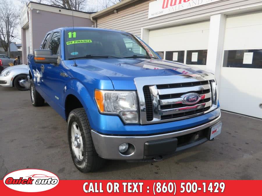 2011 Ford F-150 4WD SuperCab 145" XLT, available for sale in Bristol, Connecticut | Quick Auto LLC. Bristol, Connecticut