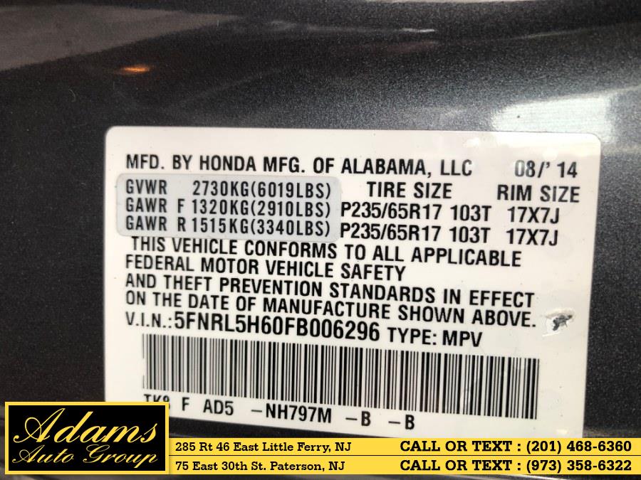 2015 Honda Odyssey 5dr EX-L, available for sale in Little Ferry , New Jersey | Adams Auto Group . Little Ferry , New Jersey 2015 Honda Odyssey 5dr EX-L, available for sale in Little Ferry , New Jersey | Adams Auto Group . Little Ferry , New Jersey
