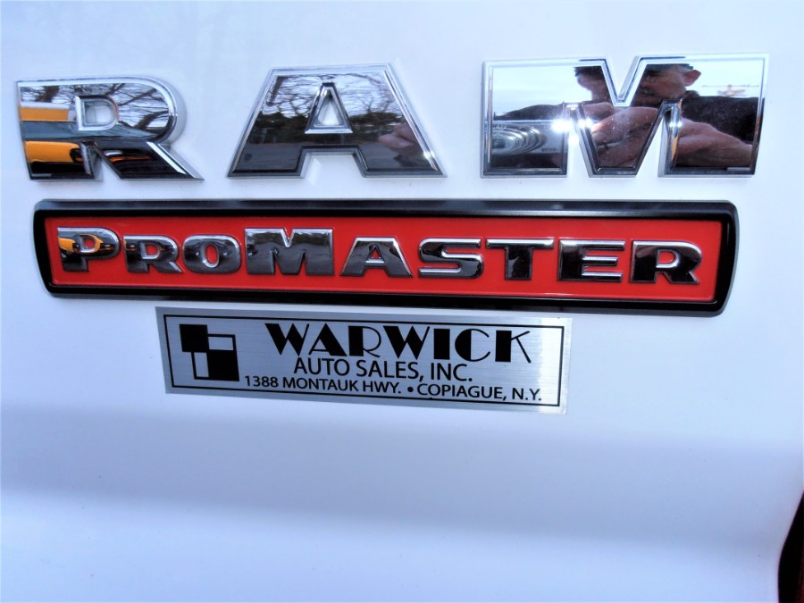 2019 Ram ProMaster Cargo Van 1500 High Roof 136" WB, available for sale in COPIAGUE, New York | Warwick Auto Sales Inc. COPIAGUE, New York 2019 Ram ProMaster Cargo Van 1500 High Roof 136" WB, available for sale in COPIAGUE, New York | Warwick Auto Sales Inc. COPIAGUE, New York