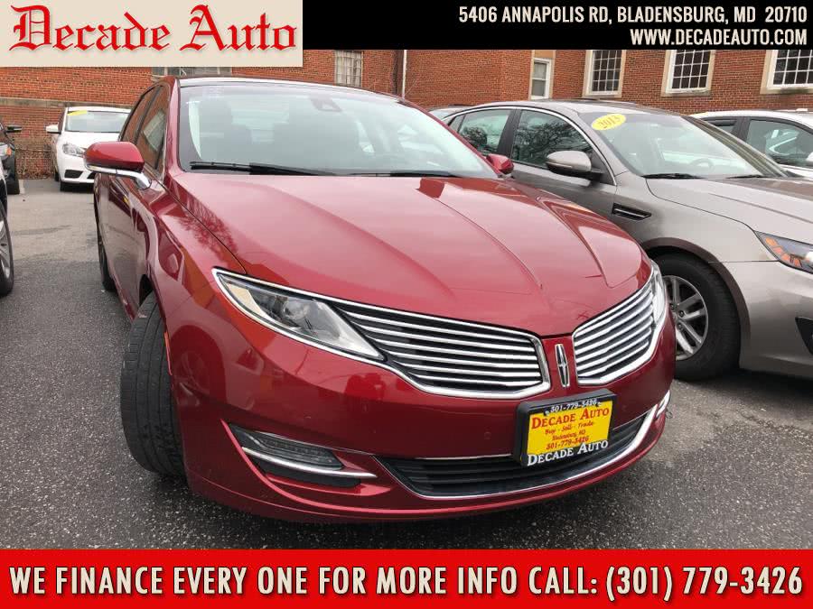 2013 Lincoln MKZ 4dr Sdn Hybrid FWD, available for sale in Bladensburg, Maryland | Decade Auto. Bladensburg, Maryland