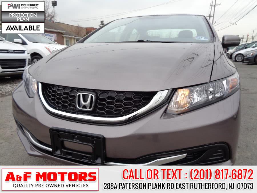 2014 Honda Civic Sedan 4dr CVT EX, available for sale in East Rutherford, New Jersey | A&F Motors LLC. East Rutherford, New Jersey