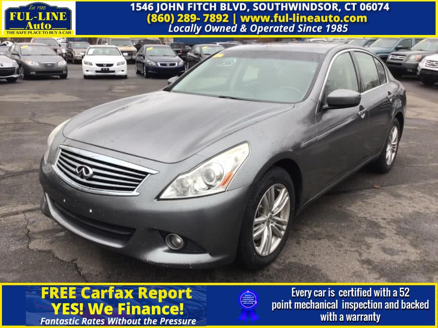 2012 Infiniti G37 Sedan 4dr x AWD, available for sale in South Windsor , Connecticut | Ful-line Auto LLC. South Windsor , Connecticut