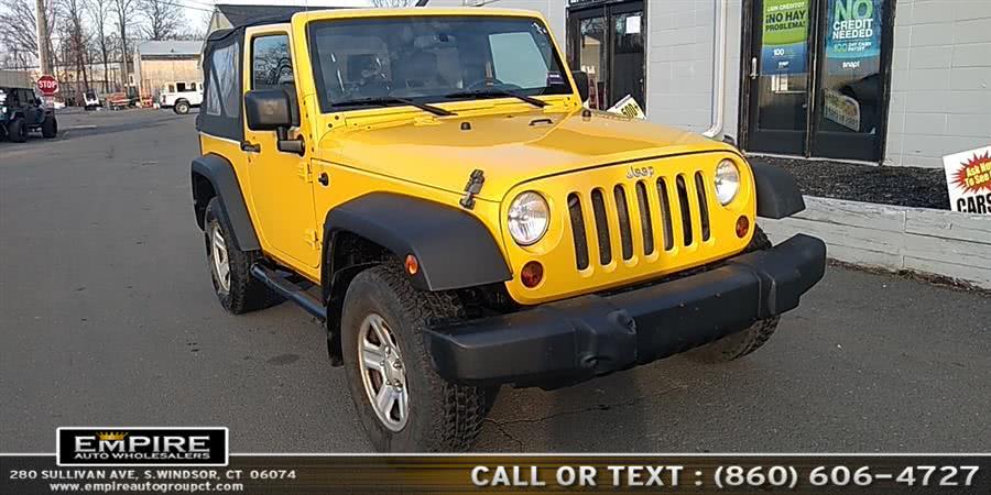 2008 Jeep Wrangler 4WD 2dr X Manual Transmission, available for sale in S.Windsor, Connecticut | Empire Auto Wholesalers. S.Windsor, Connecticut