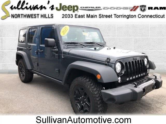 2017 Jeep Wrangler Unlimited Willys Wheeler, available for sale in Avon, Connecticut | Sullivan Automotive Group. Avon, Connecticut