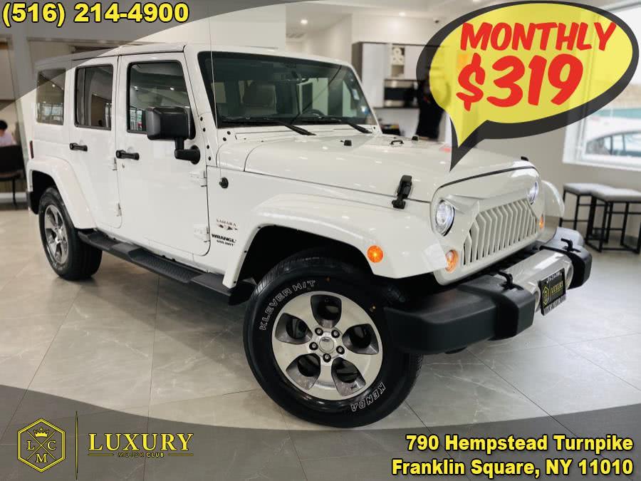 2017 Jeep Wrangler Unlimited Sahara 4x4, available for sale in Franklin Square, New York | Luxury Motor Club. Franklin Square, New York