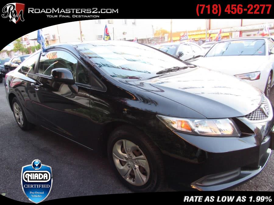 2013 Honda Civic Cpe 2dr Auto LX, available for sale in Middle Village, New York | Road Masters II INC. Middle Village, New York