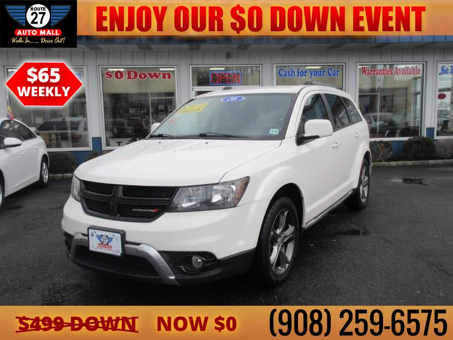 2016 Dodge Journey FWD 4dr Crossroad Plus, available for sale in Linden, New Jersey | Route 27 Auto Mall. Linden, New Jersey 2016 Dodge Journey FWD 4dr Crossroad Plus, available for sale in Linden, New Jersey | Route 27 Auto Mall. Linden, New Jersey