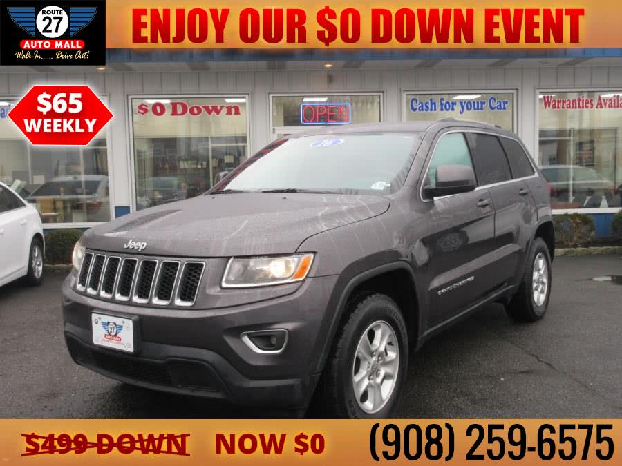 Used Jeep Grand Cherokee 4WD 4dr Laredo 2016 | Route 27 Auto Mall. Linden, New Jersey Used Jeep Grand Cherokee 4WD 4dr Laredo 2016 | Route 27 Auto Mall. Linden, New Jersey