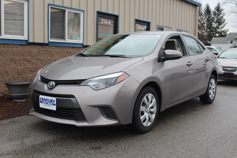2016 Toyota Corolla 4dr Sdn CVT LE (Natl), available for sale in East Windsor, Connecticut | Century Auto And Truck. East Windsor, Connecticut