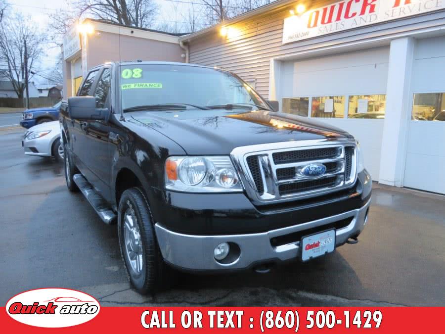 2008 Ford F-150 4WD SuperCrew 139" XLT, available for sale in Bristol, Connecticut | Quick Auto LLC. Bristol, Connecticut