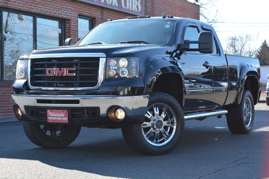 2009 GMC Sierra 2500HD 4WD Ext Cab 143.5" SLT, available for sale in ENFIELD, Connecticut | Longmeadow Motor Cars. ENFIELD, Connecticut