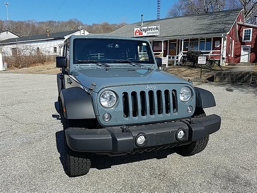 2015 Jeep Wrangler Unlimited 4WD 4dr Sport, available for sale in Old Saybrook, Connecticut | Saybrook Auto Barn. Old Saybrook, Connecticut