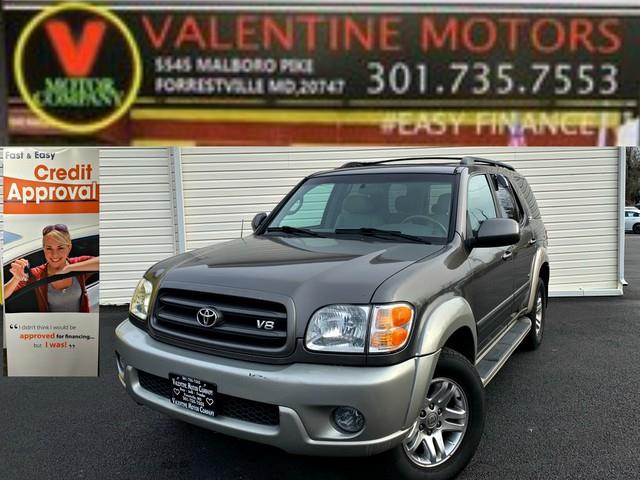 2003 Toyota Sequoia SR5, available for sale in Forestville, Maryland | Valentine Motor Company. Forestville, Maryland