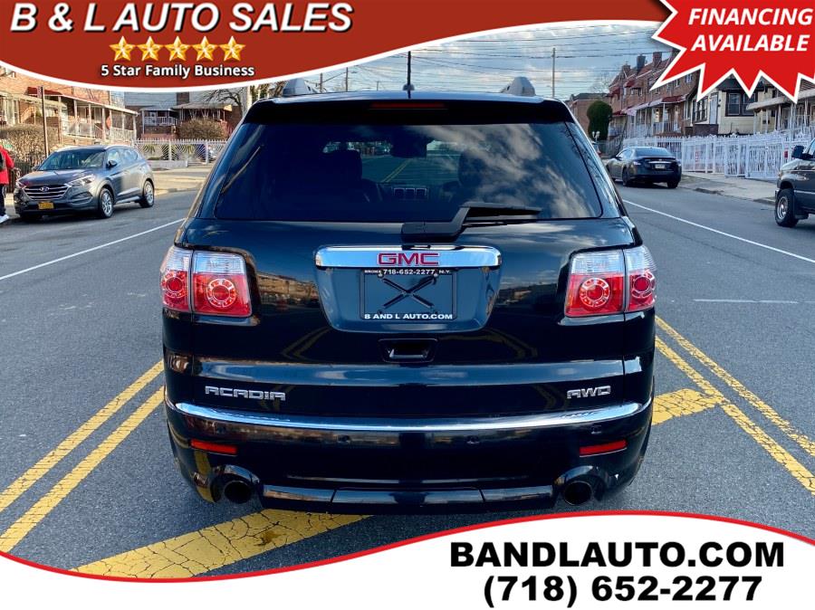 2012 GMC Acadia AWD 4dr Denali, available for sale in Bronx, New York | B & L Auto Sales LLC. Bronx, New York 2012 GMC Acadia AWD 4dr Denali, available for sale in Bronx, New York | B & L Auto Sales LLC. Bronx, New York