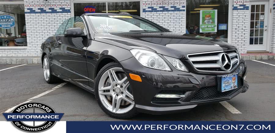 2013 Mercedes-Benz E-Class 2dr Cabriolet E 550 RWD, available for sale in Wilton, Connecticut | Performance Motor Cars Of Connecticut LLC. Wilton, Connecticut