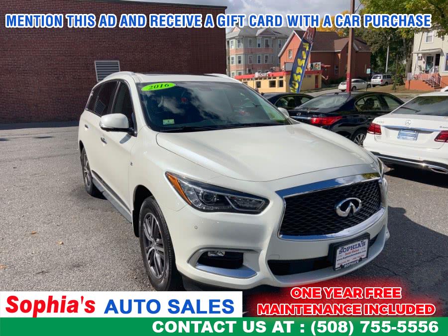 2016 INFINITI QX60 AWD 4dr, available for sale in Worcester, Massachusetts | Sophia's Auto Sales Inc. Worcester, Massachusetts
