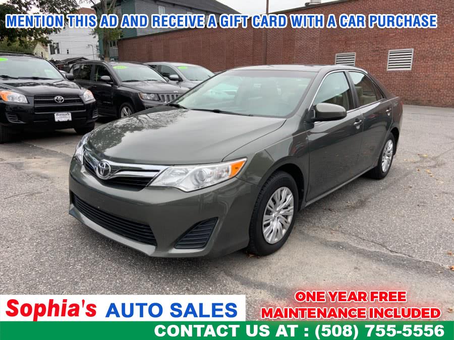 2013 Toyota Camry 4dr Sdn I4 Auto LE (Natl), available for sale in Worcester, Massachusetts | Sophia's Auto Sales Inc. Worcester, Massachusetts