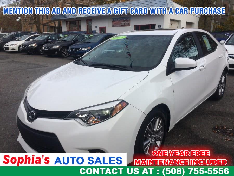2014 Toyota Corolla 4dr Sdn CVT LE (Natl), available for sale in Worcester, Massachusetts | Sophia's Auto Sales Inc. Worcester, Massachusetts