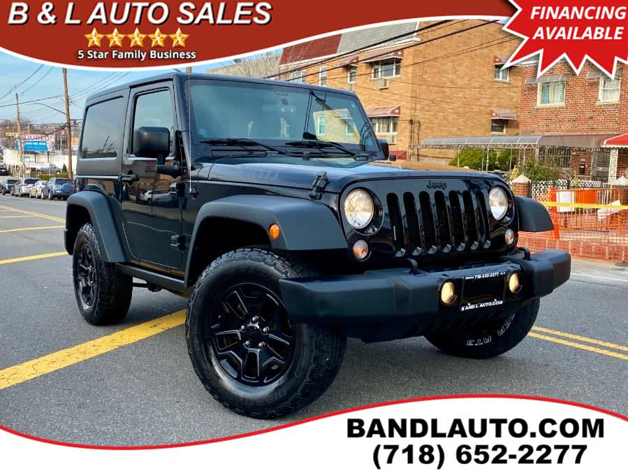 2014 Jeep Wrangler 4WD 2dr Willys Wheeler Edition, available for sale in Bronx, New York | B & L Auto Sales LLC. Bronx, New York