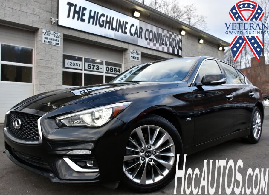 2019 INFINITI Q50 3.0t LUXE AWD, available for sale in Waterbury, Connecticut | Highline Car Connection. Waterbury, Connecticut