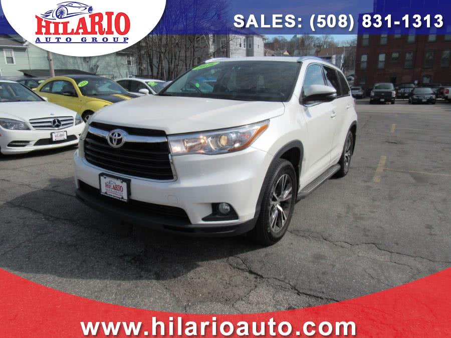2016 Toyota Highlander AWD 4dr V6 XLE (Natl), available for sale in Worcester, Massachusetts | Hilario's Auto Sales Inc.. Worcester, Massachusetts