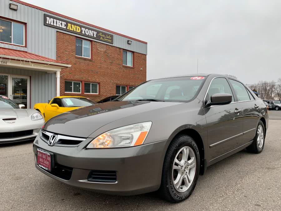 2006 Honda Accord Sdn EX AT PZEV, available for sale in South Windsor, Connecticut | Mike And Tony Auto Sales, Inc. South Windsor, Connecticut