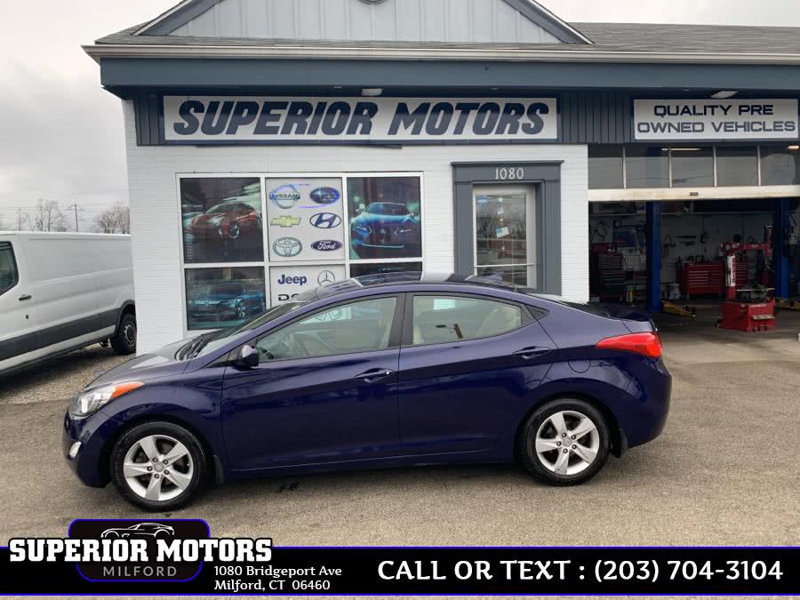 2013 Hyundai Elantra GLS 4dr Sdn Auto GLS PZEV (Alabama Plant) *Ltd Avail*, available for sale in Milford, Connecticut | Superior Motors LLC. Milford, Connecticut