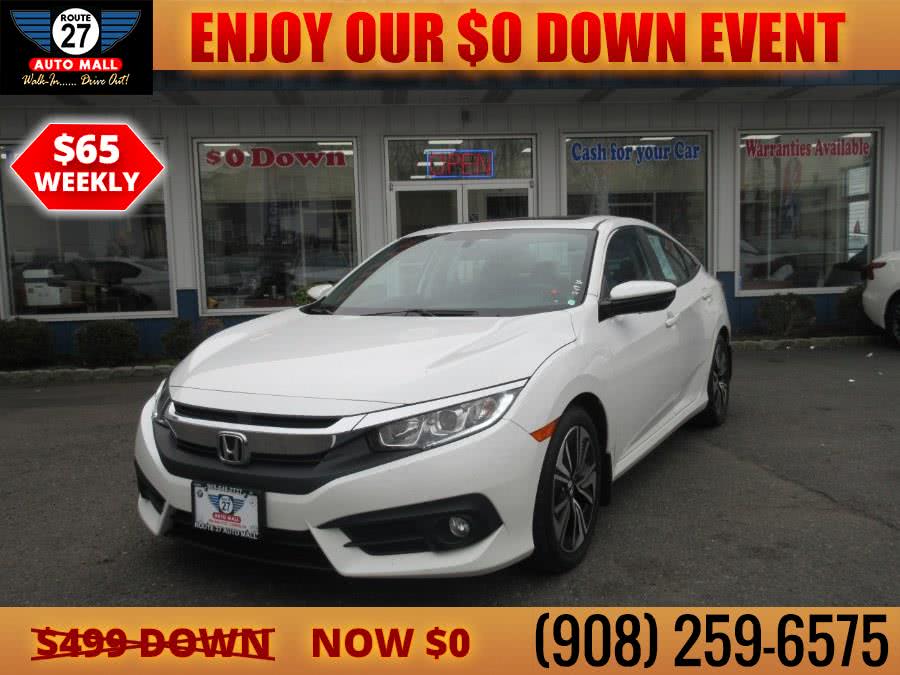 2016 Honda Civic Sedan 4dr CVT EX-T, available for sale in Linden, New Jersey | Route 27 Auto Mall. Linden, New Jersey 2016 Honda Civic Sedan 4dr CVT EX-T, available for sale in Linden, New Jersey | Route 27 Auto Mall. Linden, New Jersey