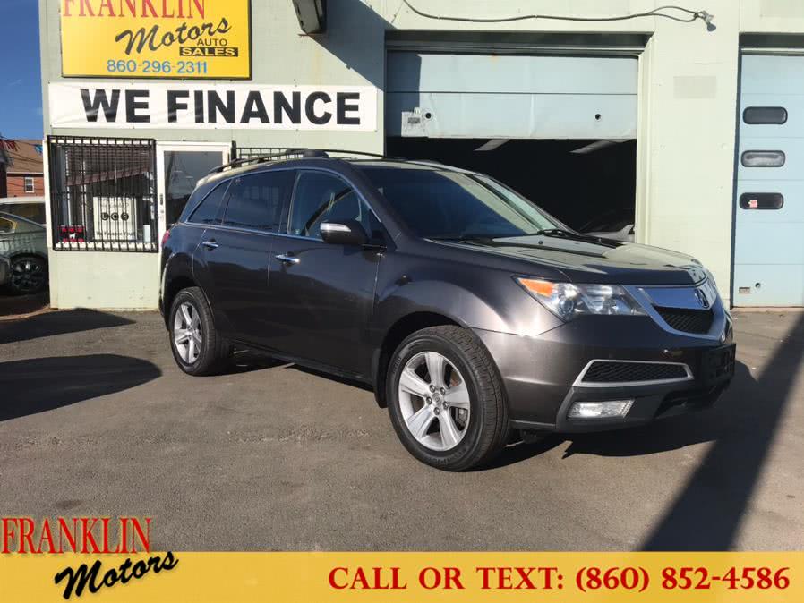 2011 Acura MDX AWD 4dr Tech/Entertainment Pkg, available for sale in Hartford, Connecticut | Franklin Motors Auto Sales LLC. Hartford, Connecticut